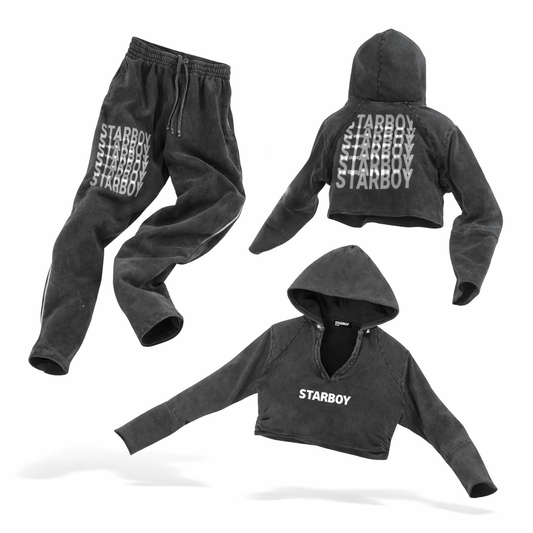 STAR BOY womans matching Hoodie and Sweatpants