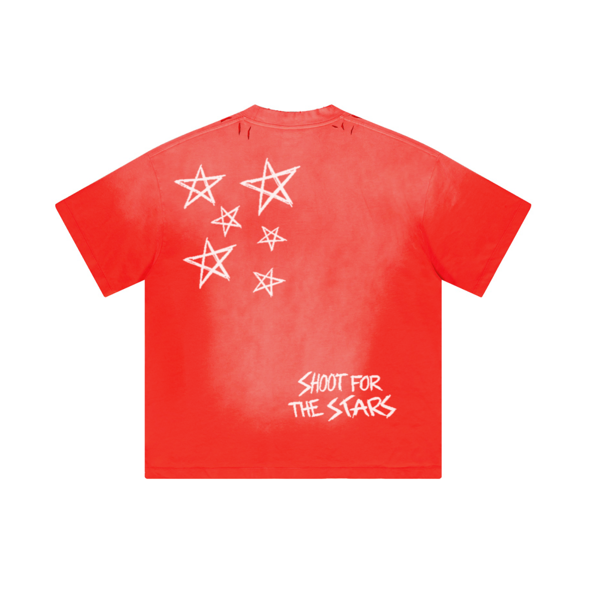 250GSM Men's Boxy Tie-Dyed T-Shirt Red